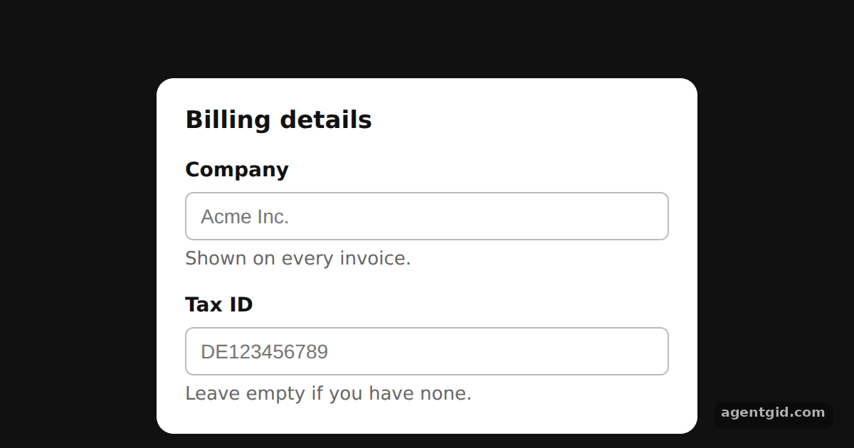 Accessible form fields in Base UI: screenshot of the example running