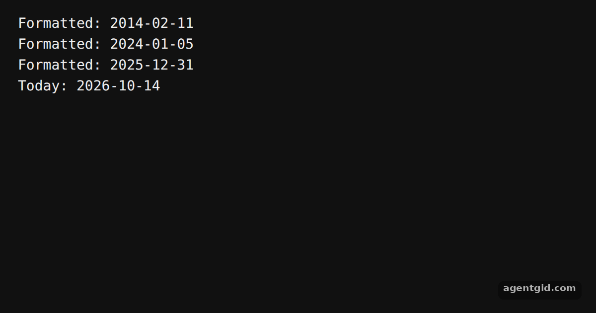 Format a date as yyyy-MM-dd in date-fns: screenshot of the example running