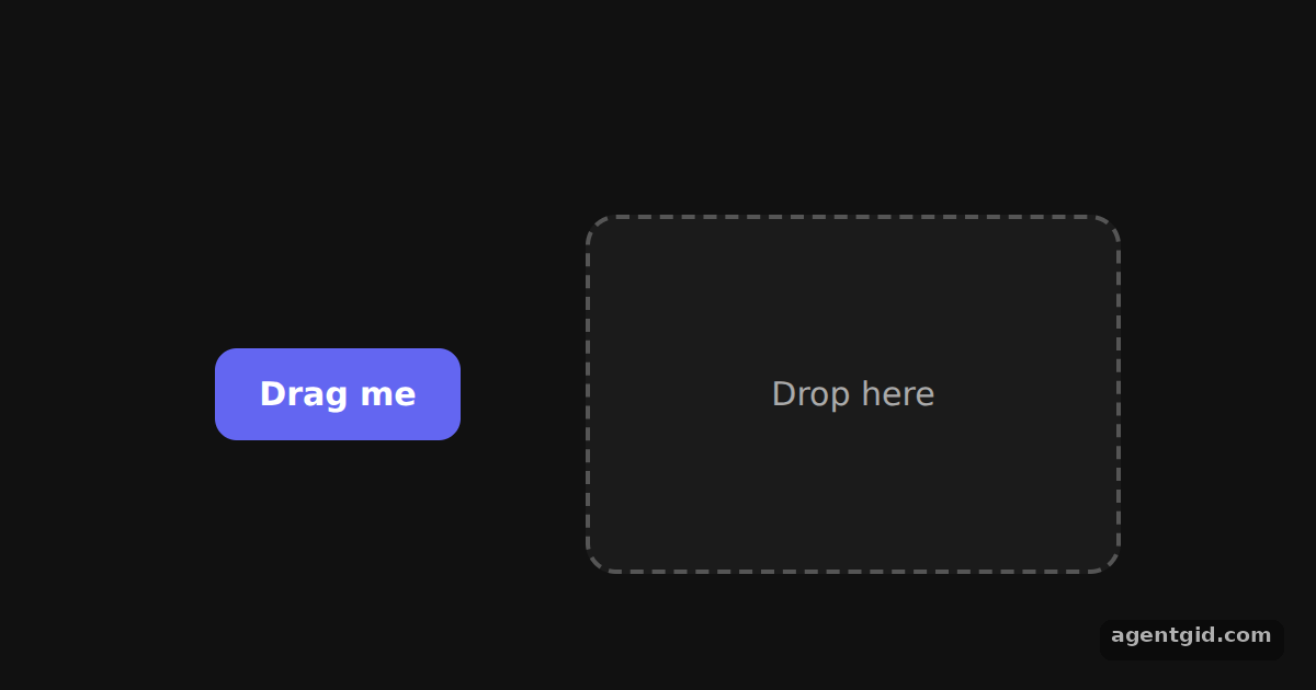 Draggable and droppable in dnd kit: screenshot of the example running