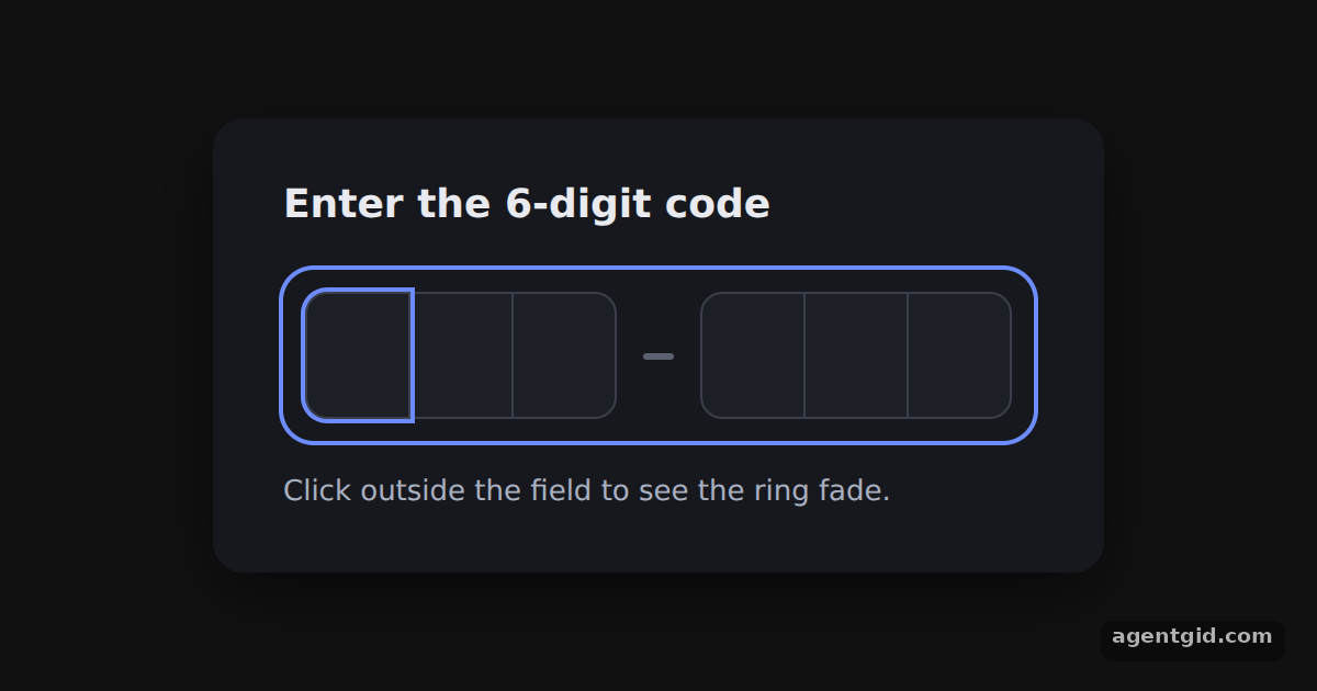 Two slot groups with a dash in input-otp: screenshot of the example running