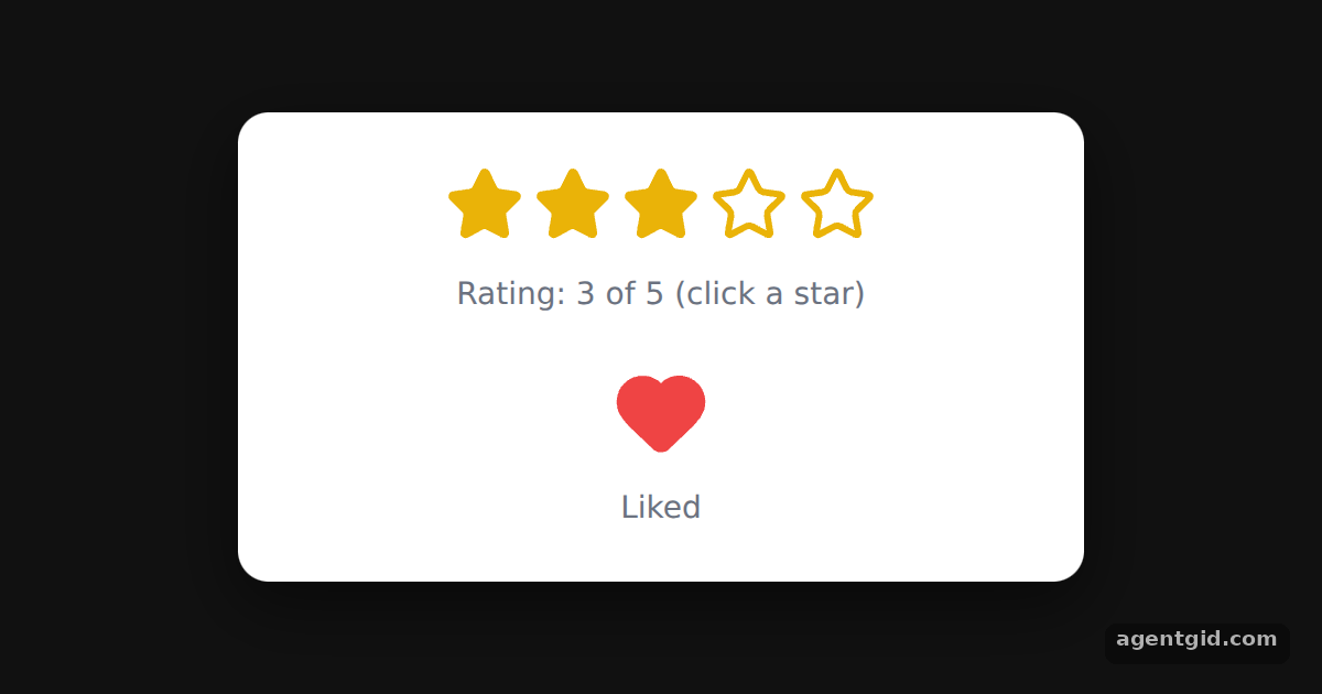 Filled icons in Lucide React: screenshot of the example running