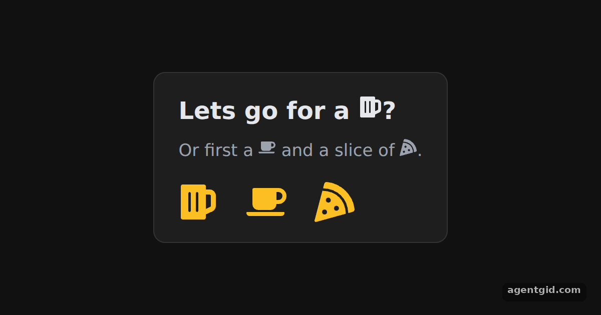 Using an icon in React Icons: screenshot of the example running