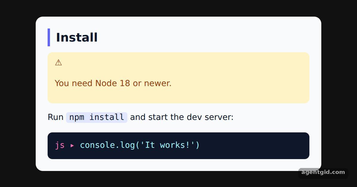 Custom components in react-markdown: screenshot of the example running