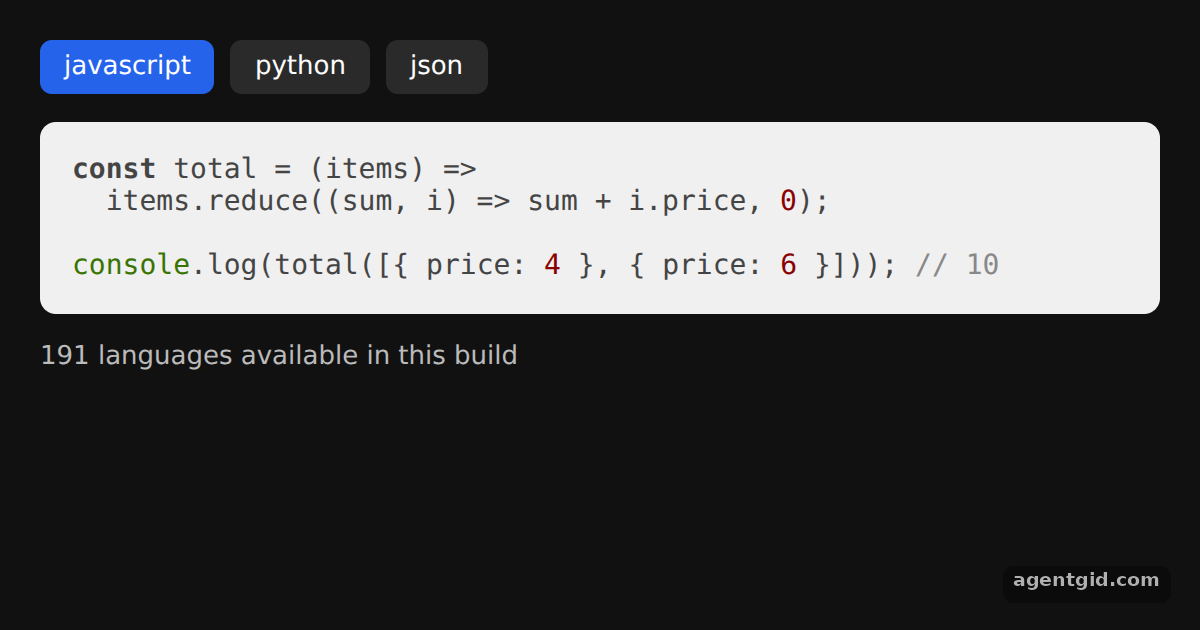 Highlight code in React: screenshot of the example running