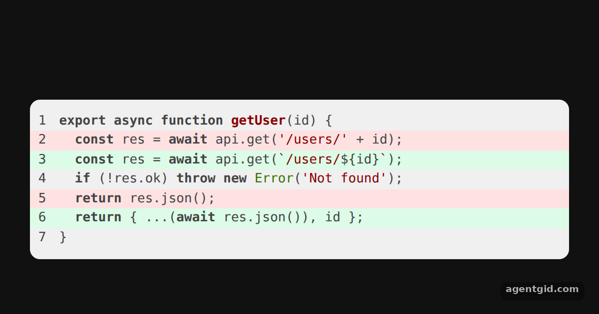 Highlight specific lines: screenshot of the example running