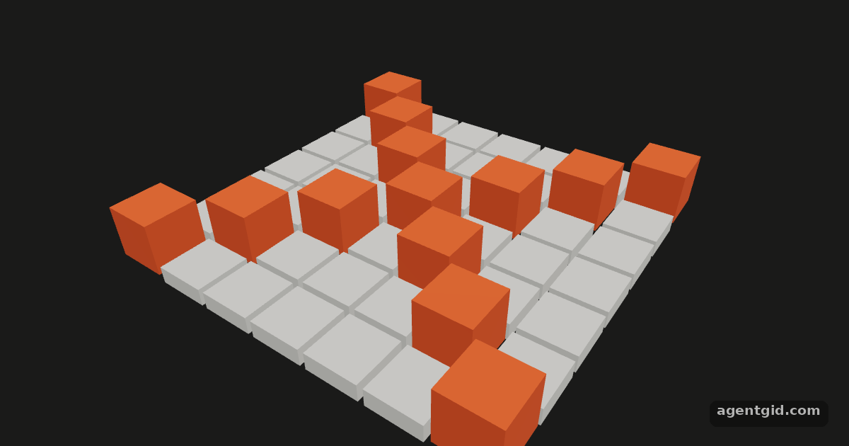 onClick and pointer events in React Three Fiber: screenshot of the example running