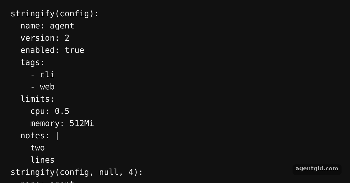 Convert an object to YAML with yaml: screenshot of the example running