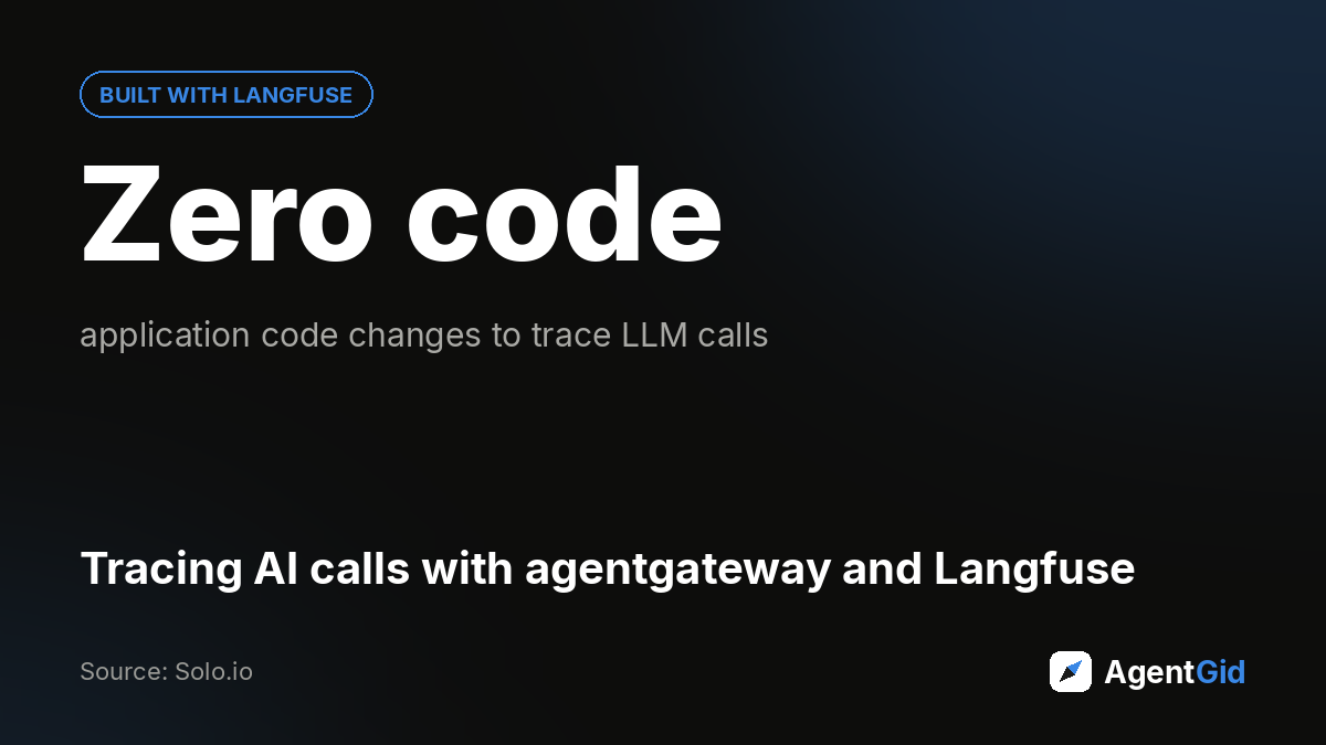 Tracing AI calls with agentgateway and Langfuse