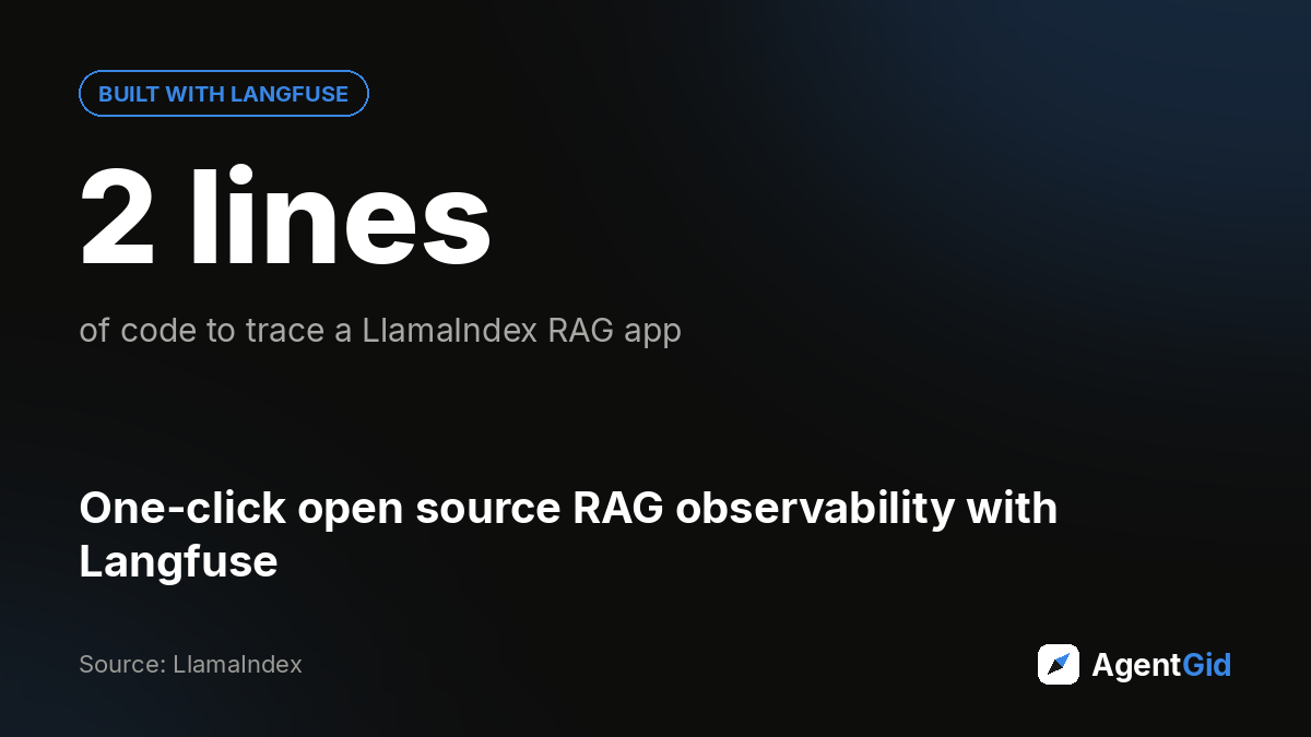 One-click open source RAG observability with Langfuse