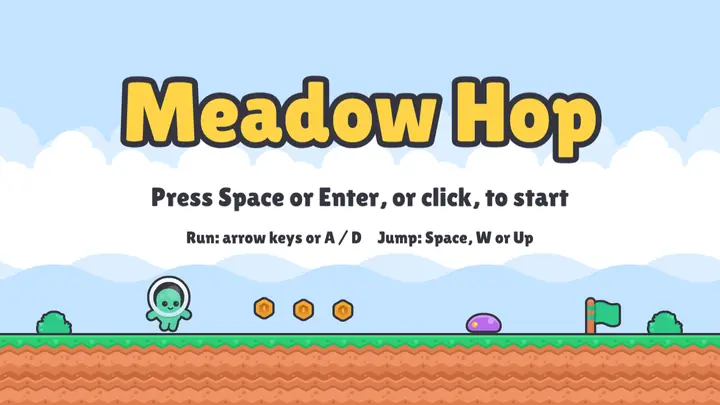 Title screen of the second build